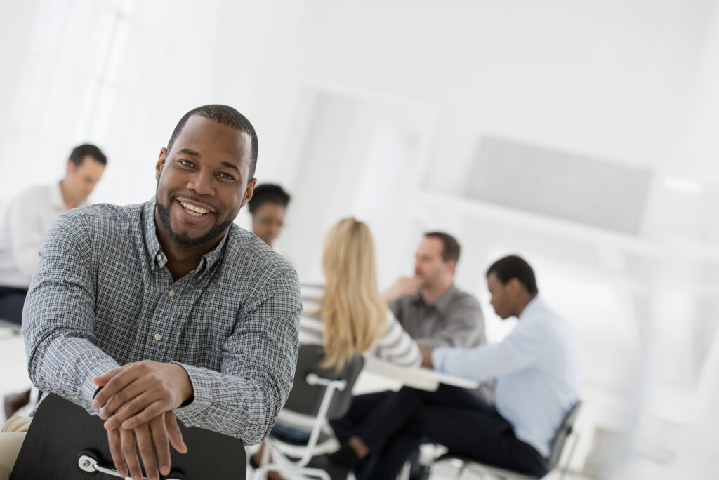 A man getting into sales